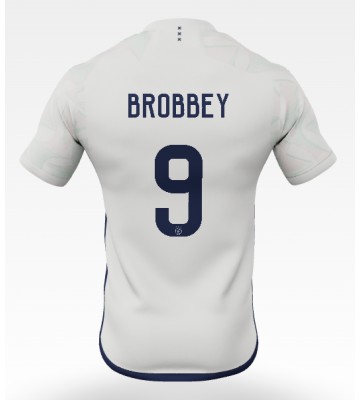 Ajax Brian Brobbey #9 Segunda Equipación 2023-24 Manga Corta